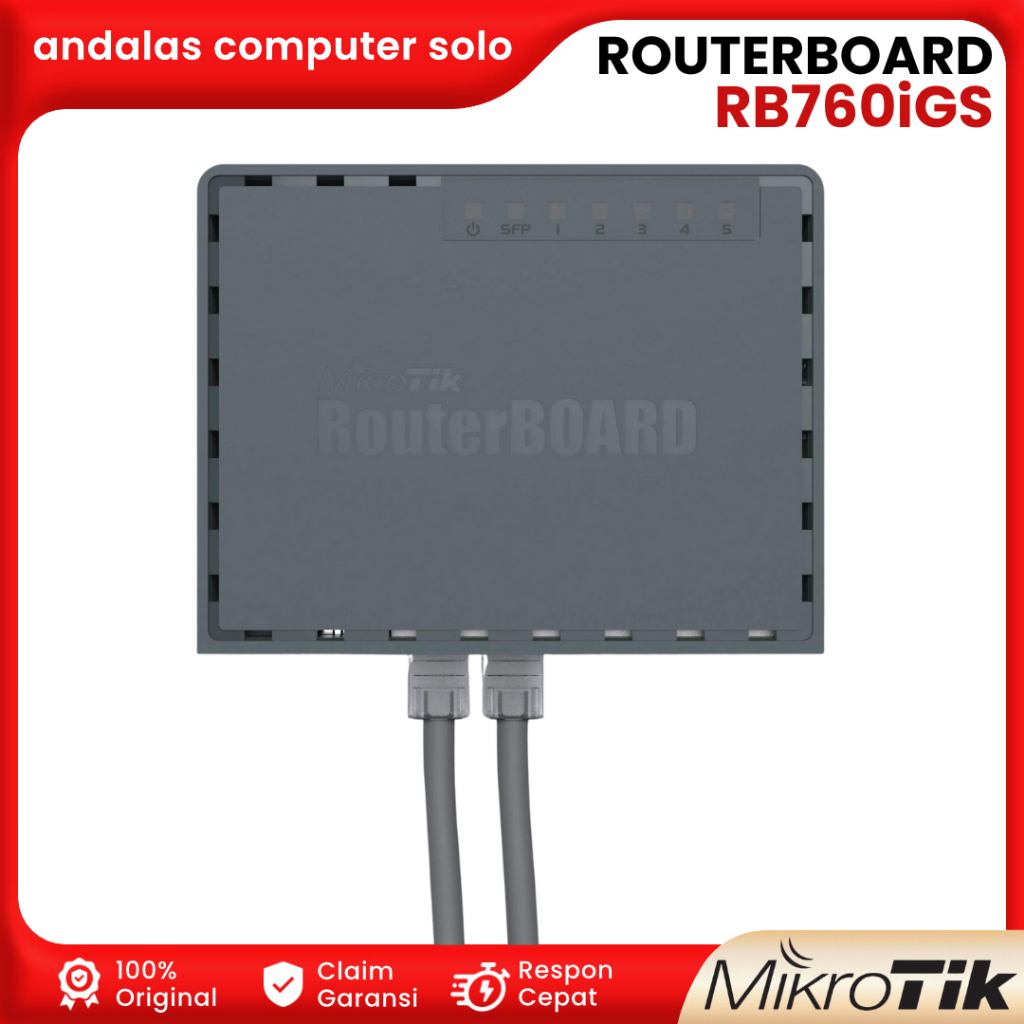 Jual ROUTER WiFi ROUTERBOARD MIKROTIK RB-760iGS hEX S ROUTER BOARD ...