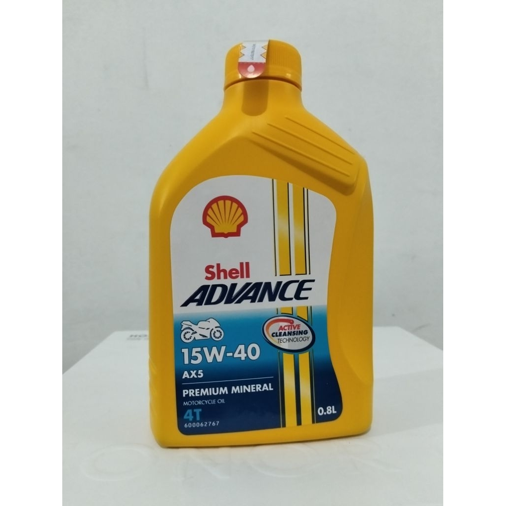 Jual Oli Motor Shell advance AX5 15W-40 isi800ml | Shopee Indonesia