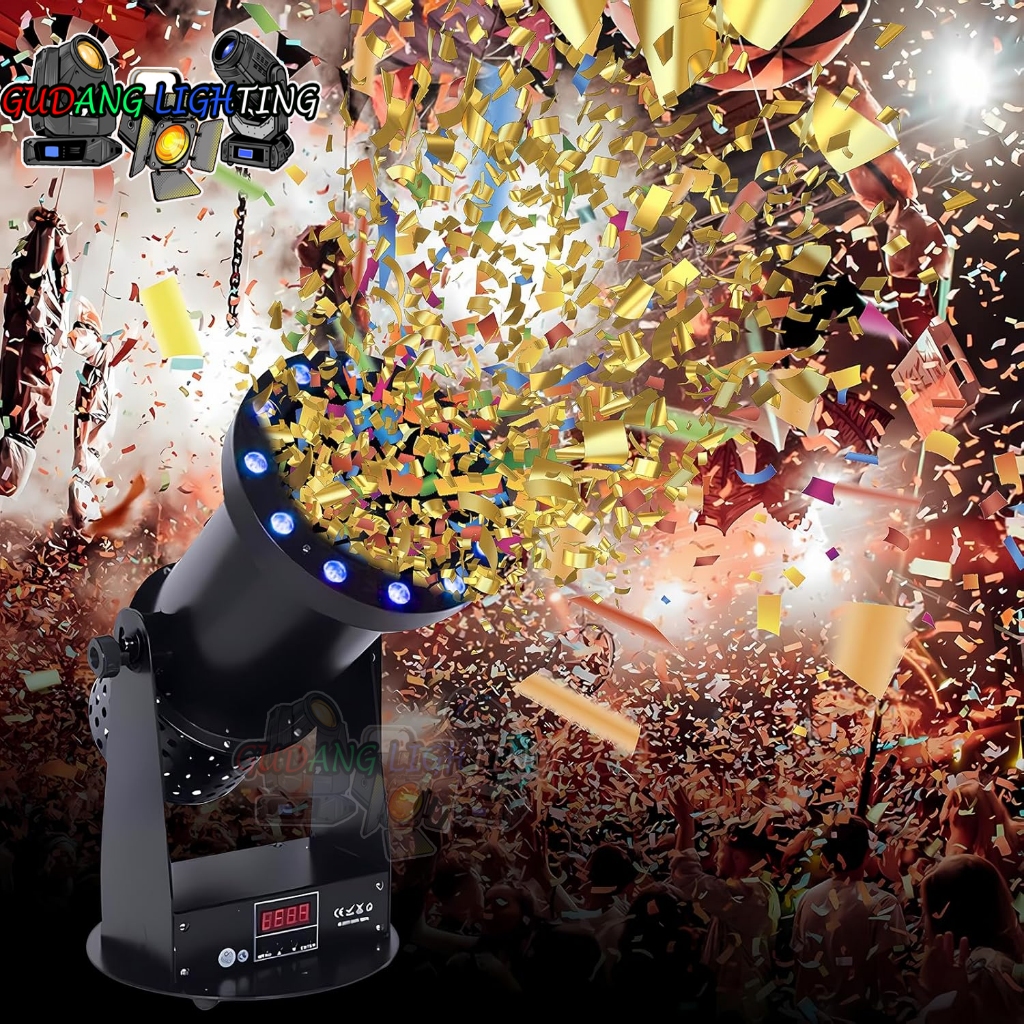 Jual RGB LED Confetti Cannon Launcher for Party Disco Club Stage ...