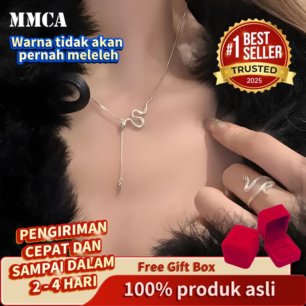Jual Free Gift Box | Kalung kol ular zodiak perak murni dengan ...