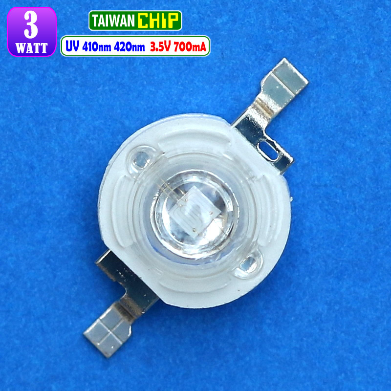 Jual HPL 3W Led 410nm 420nm UV UltraViolet Lampu Led Tanaman Bonsai ...