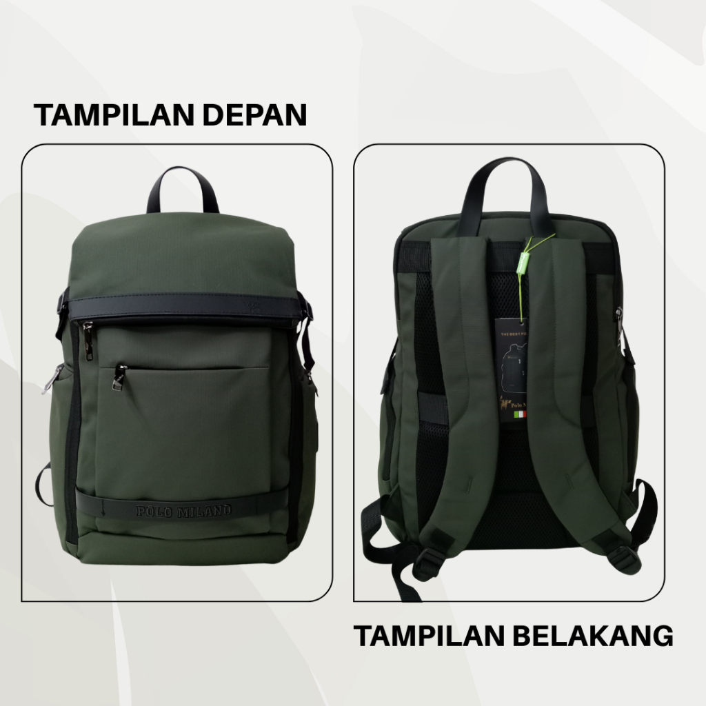 Jual Ransel Pria Polo Milano 88400-18 Inch, Ransel Laptop / Travel ...