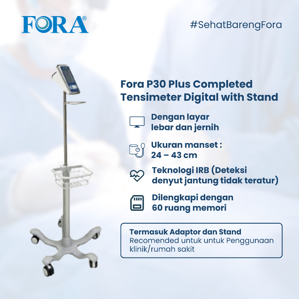 Jual Fora P30 Plus Completed Tensimeter Digital with Stand | Shopee ...
