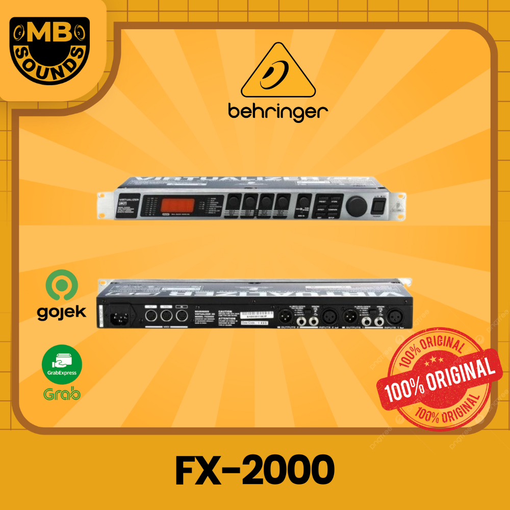 Jual Behringer FX2000 / FX 2000 3D Multi-Effects Processor ORIGINAL ...
