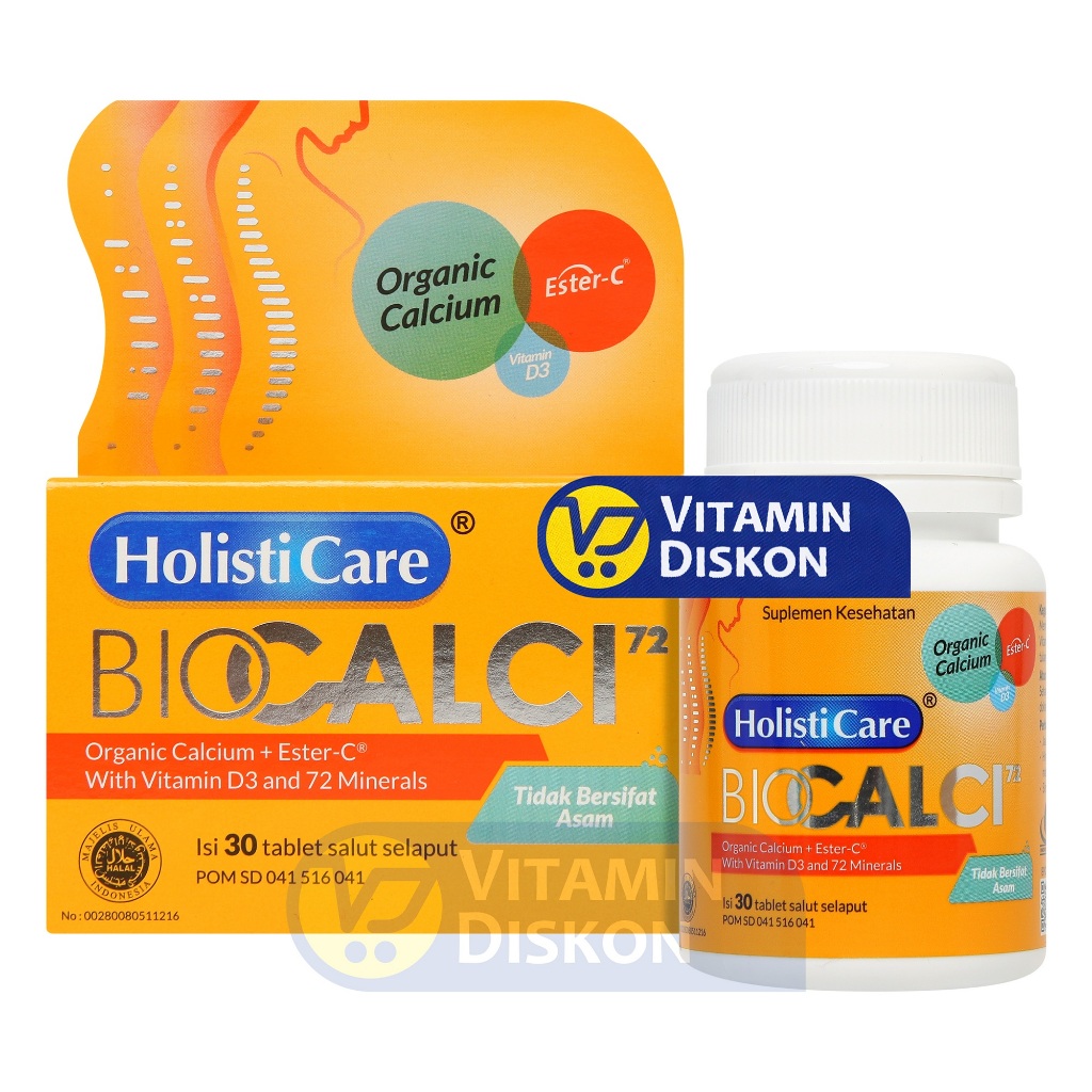 Jual BIOCALCI-72 - Vitamin Kesehatan Tulang ISI 30 TABLET | Shopee ...