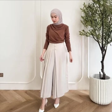 Kulot Pleats Celana Wanita Bawahan Casual Daily Rok CELLIE KULOT 2026