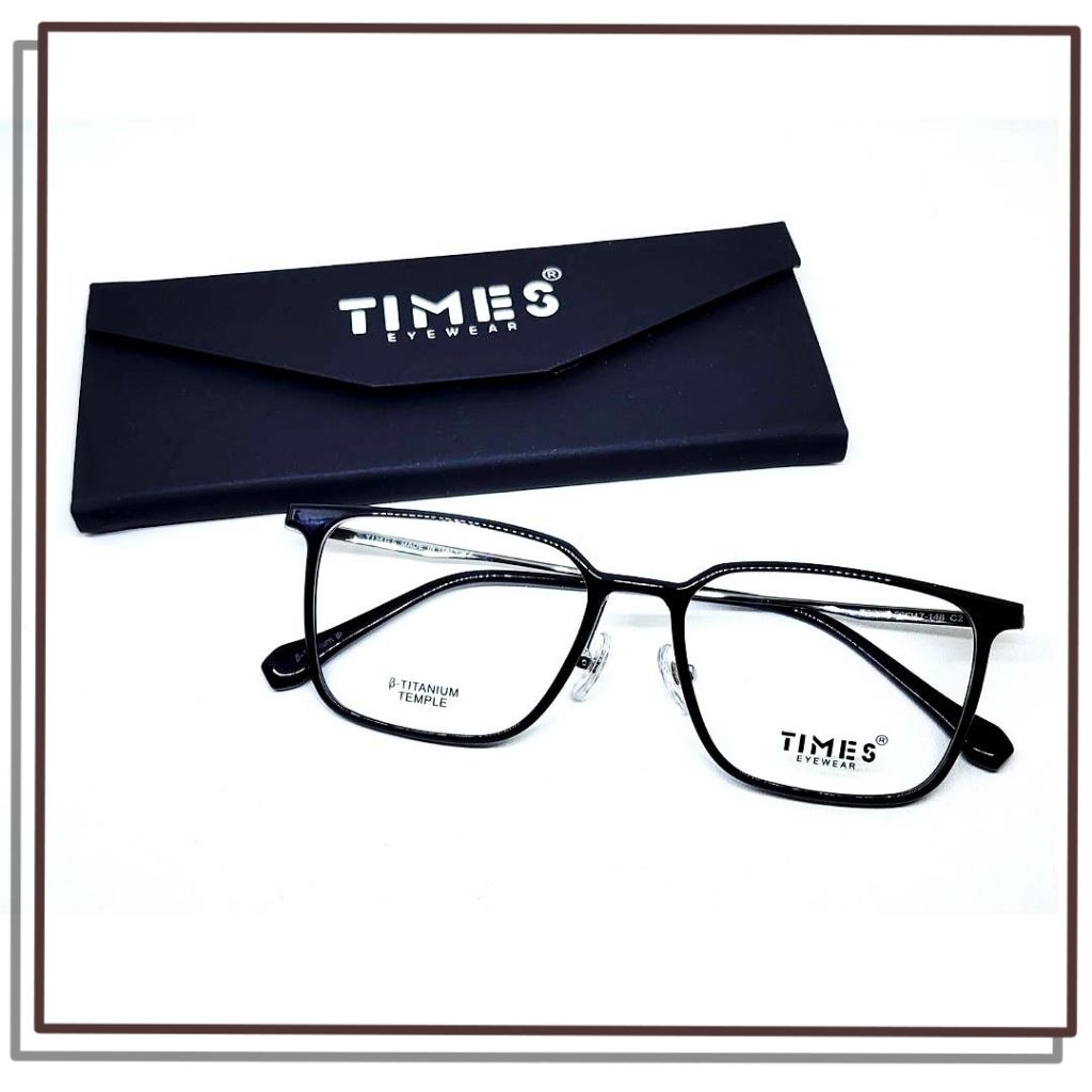 Jual FRAME KACAMATA TITANIUM TIMES 2367 Model Keren Elegan Ada Dudukan ...