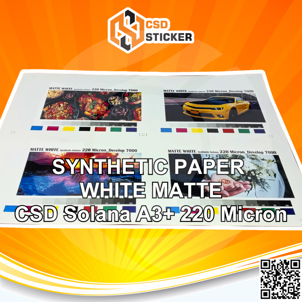 Jual CSD Solana 220 Micron Kertas Sintetik Synthetic Paper White Matte ...