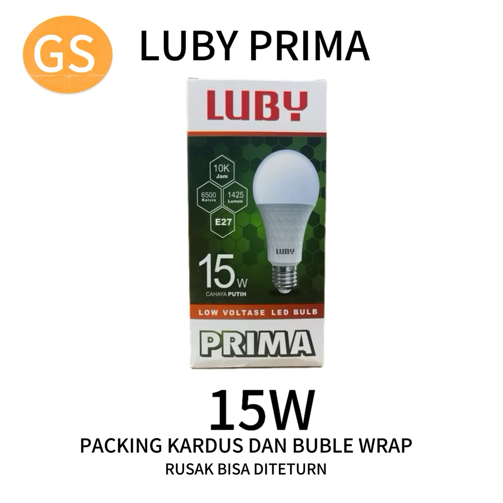 Jual LAMPU BOHLAM LUBY LED BULB PRIMA 15 WATT | Shopee Indonesia