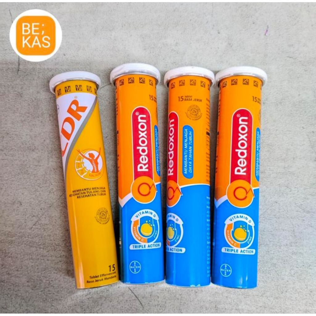 Jual botol kaleng kemasan cdr / redoxon | Shopee Indonesia