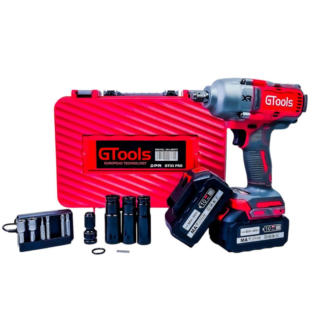 Jual Gtools GT33PRO impact wrench jumbo 1800NM 1/2inch fullset untuk ...