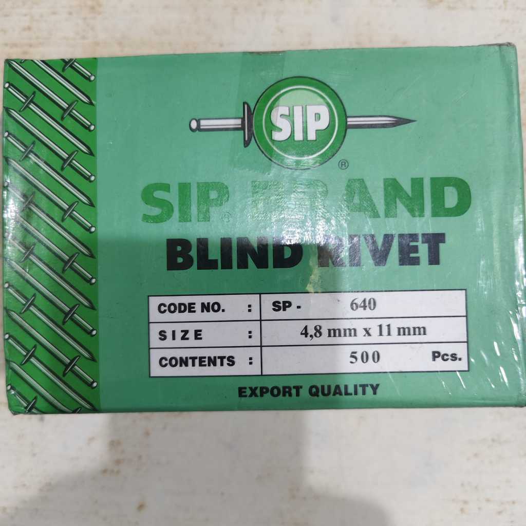 Jual [1 KOTAK 500 BUAH] PAKU RIVET BLIND RIVET SIP 540 - 640 - 665 ...