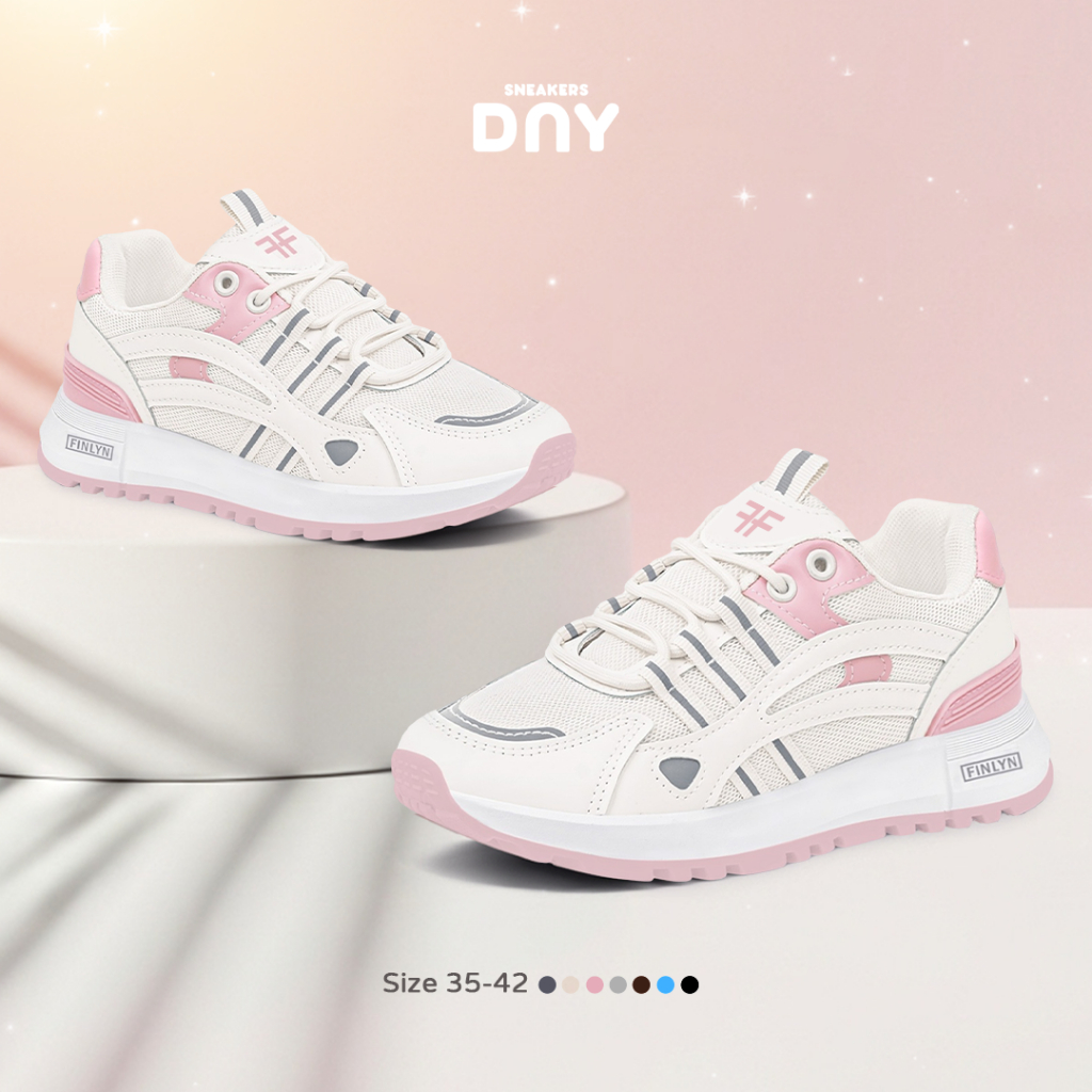 Jual Sneakers DNY Sepatu Olahraga Wanita Running Shoes Casual Sepatu ...