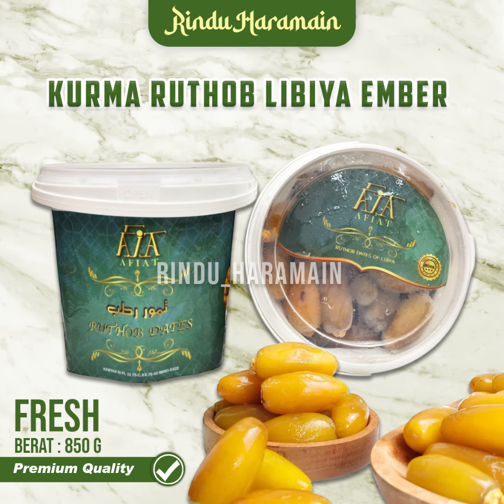 Jual Rindu haramain - Kurma Ruthob Ember Libiya Fresh 850gr | Kurma ...