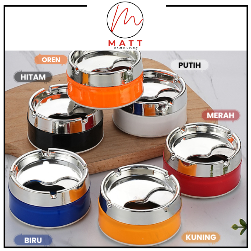 Jual MATT Asbak Putar Tutup / Asbak Portable Rotation Enclosed / Asbak ...