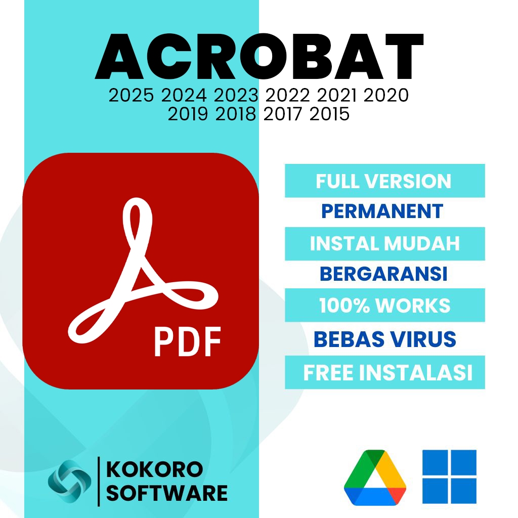 Jual Acrobat Pro DC Full Version Baru/Lama 2015-2024 | Windows ...