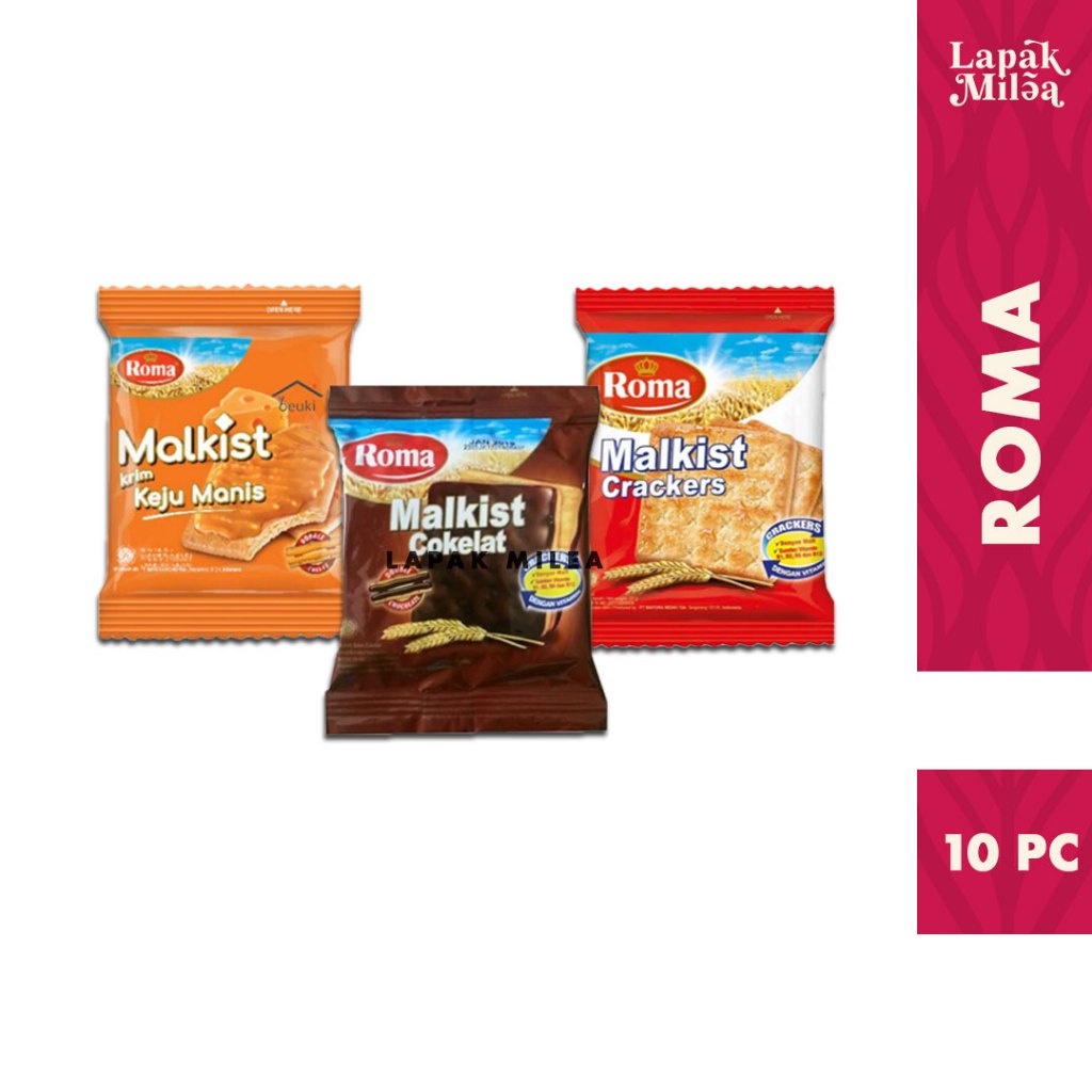 Jual Roma Malkist Sandwichi Aneka Rasa Renceng 18gr x 10 pc | Shopee ...