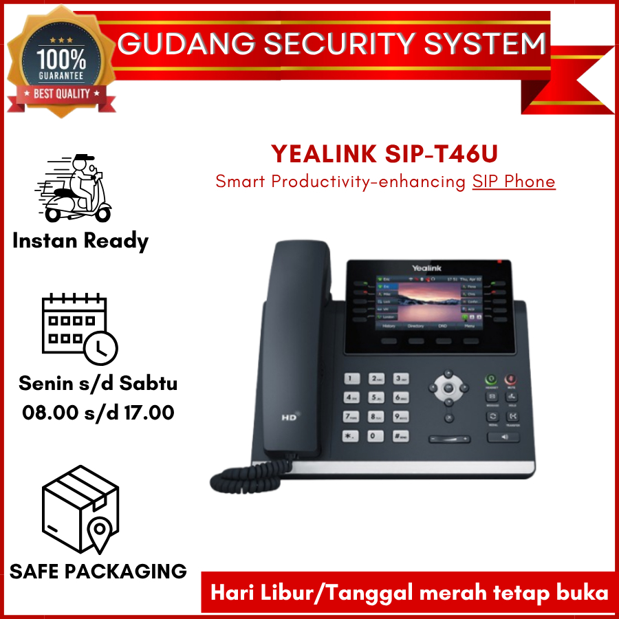 Jual YEALINK SIP-T46U SIP Phone Dual USB Ports With Color-screen ...