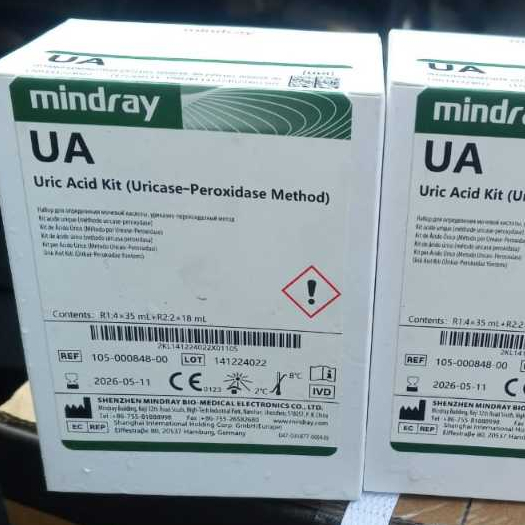 Jual Reagen Mindray Uric Acid Kit (UA) R1: 4x35ml R2: 2X18ml / Reagen ...