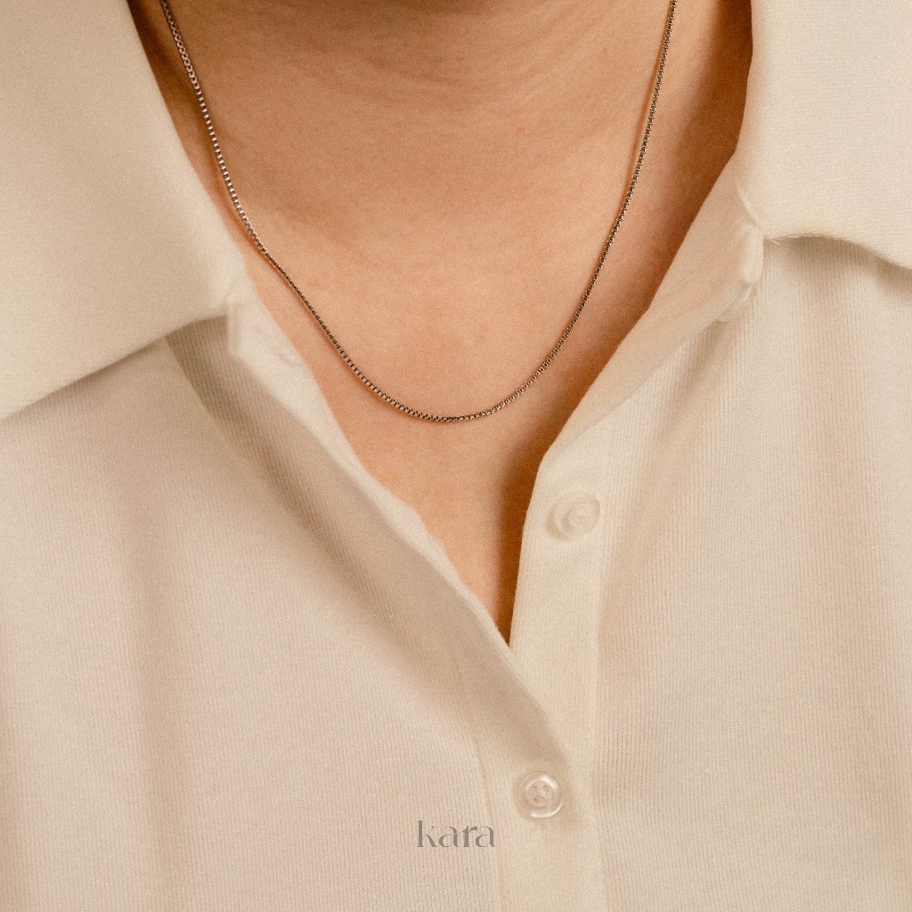 Jual KARA - Kalung Rantai Simpel 'RENE' Necklace Chain Simple Stainless ...