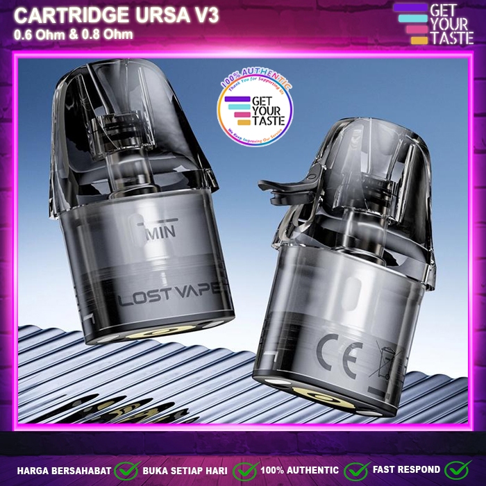 Jual Cartridge Ursa V3 Top Fill Pod Replacement By Lost Vape | Shopee ...