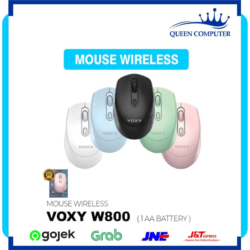 Jual Mouse Wireless Voxy W800 Mouse Wireless Optical Office Mouse ...