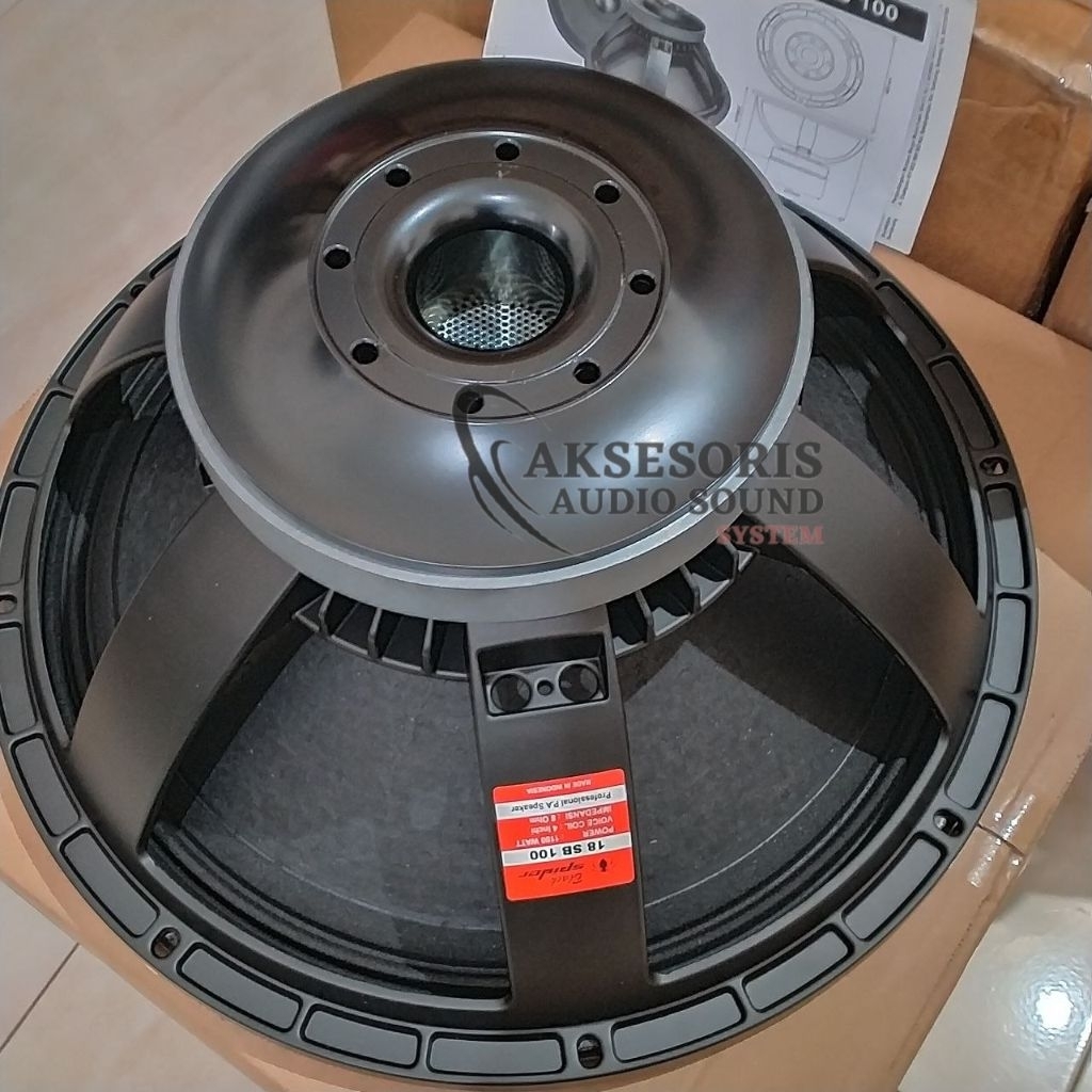 Jual Speaker Black Spider 18SB100 18 inch Coil inch 1100 Watt