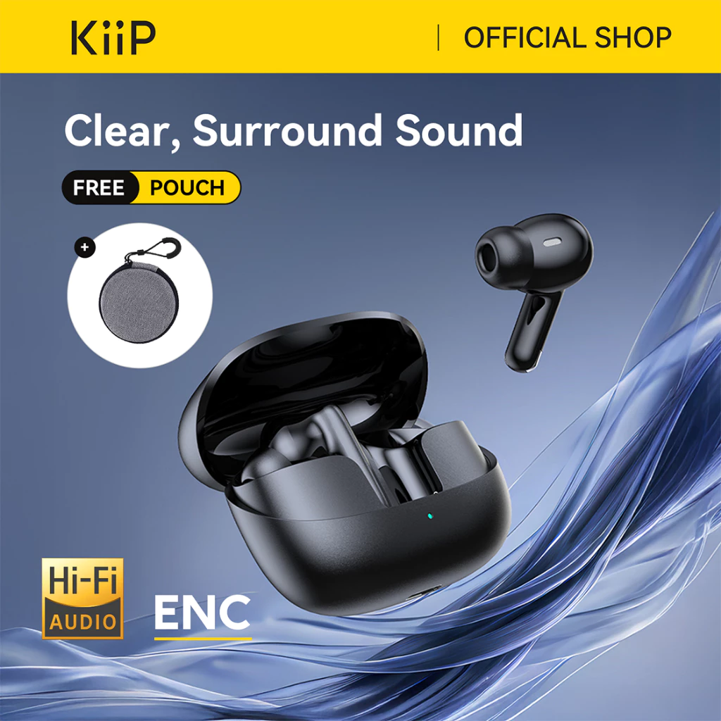 KiiP Wireless DTS9 True Wireless Bluetooth Earphone TWS Mini Earbuds HiFi