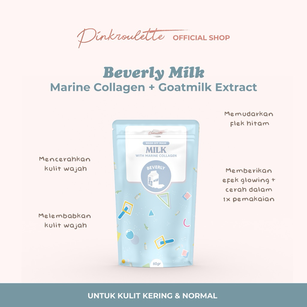 Jual Masker Beverly Milk by PinkRoulette | Masker Wajah Organic ...