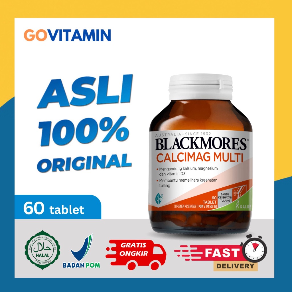 Jual Blackmores Calcimag Multi isi 60 - Kalsium, Magnesium BPOM Kalbe ...