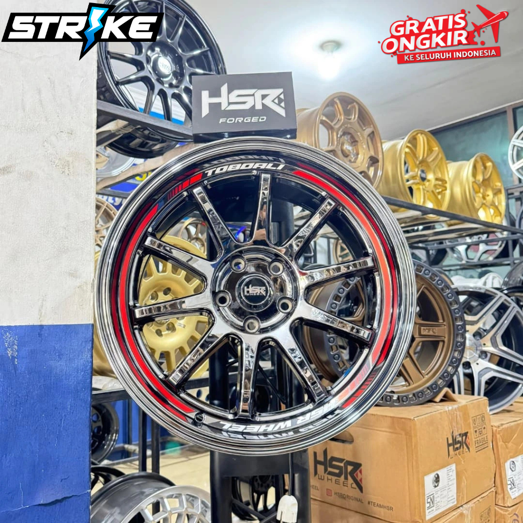 Jual VELG TERBARU BLACK CHROME RING 17 HSR TOBOALI ORIGINAL R17 VELG ...