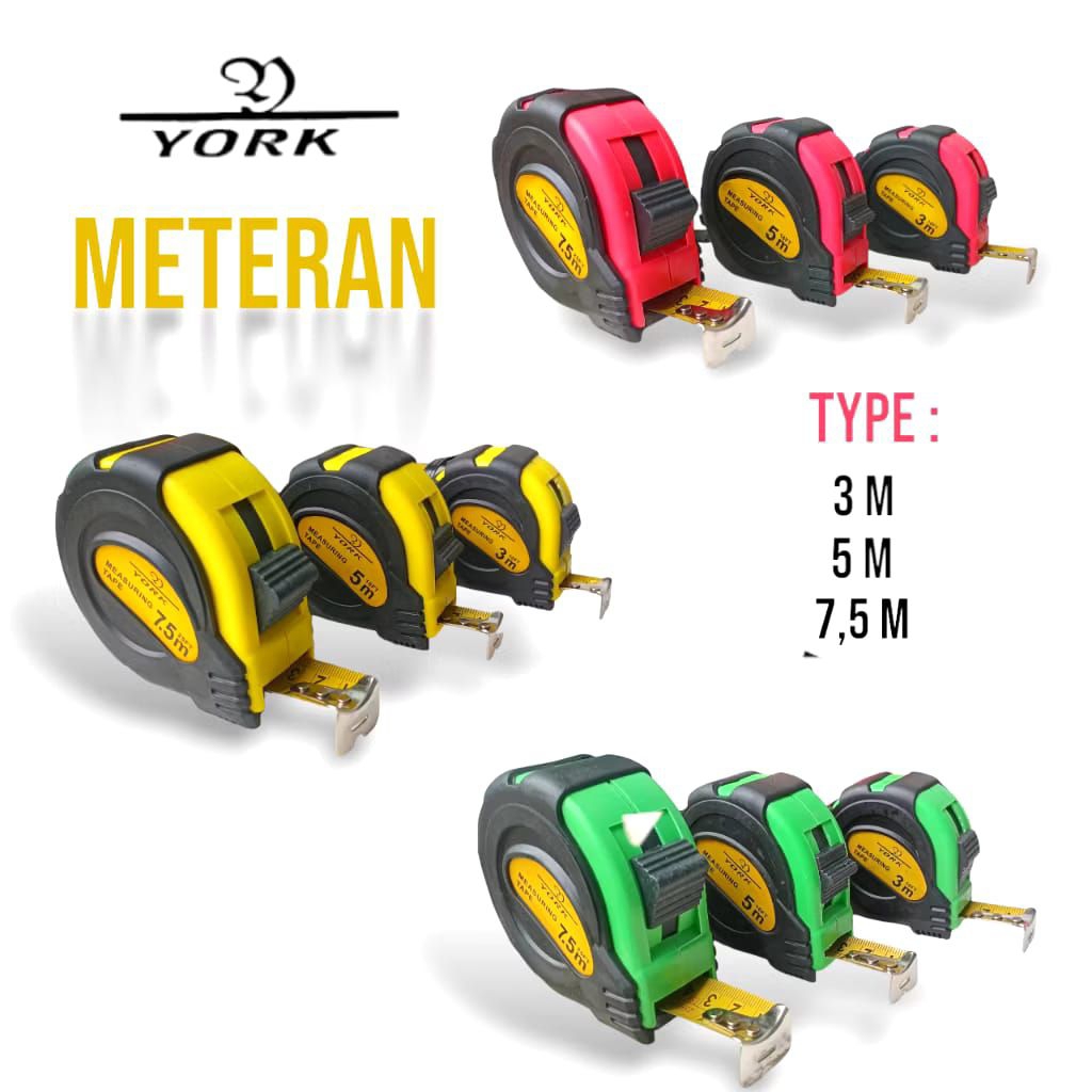 Jual Meteran 3M 5M Hioshi - Meteran Roll Tukang Bangunan 3 Meter 5 ...