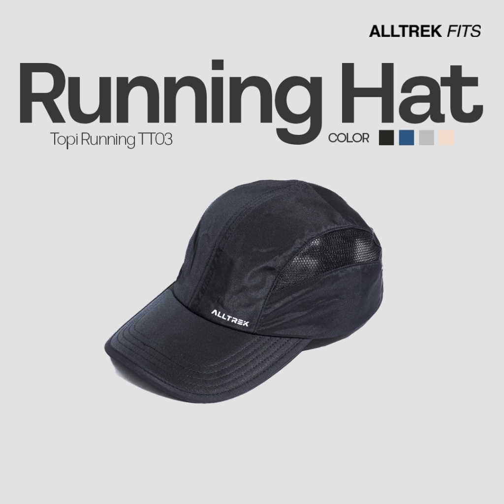Jual ALLTREK Topi Outdoor TT03 Running Cap Pria Wanita | Shopee Indonesia