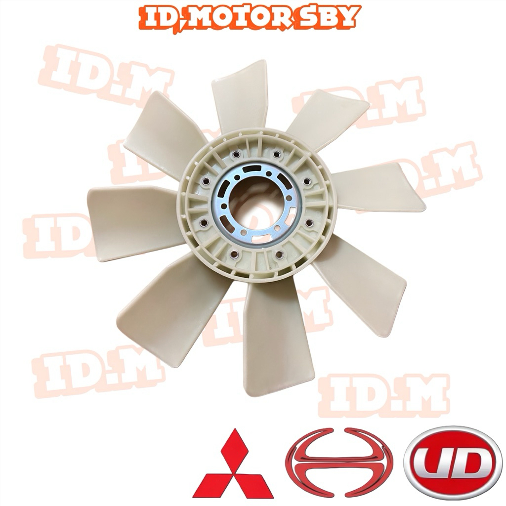 Jual Kipas Radiator Fan Blade Daun 8 FUSO 6D22 8DC9 HINO FM320 64cm 64 ...