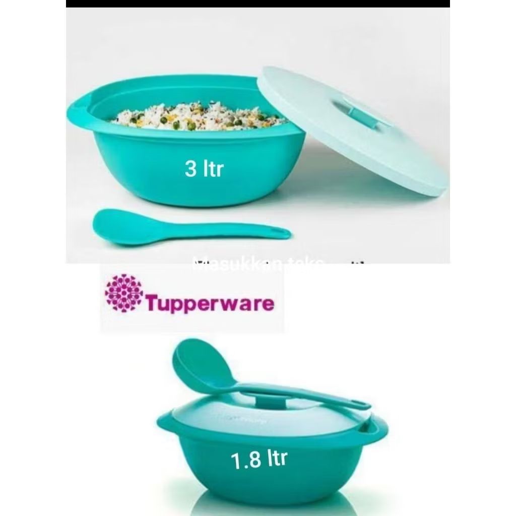 Jual Tempat nasi dan sayur Tupperware (1) | Shopee Indonesia
