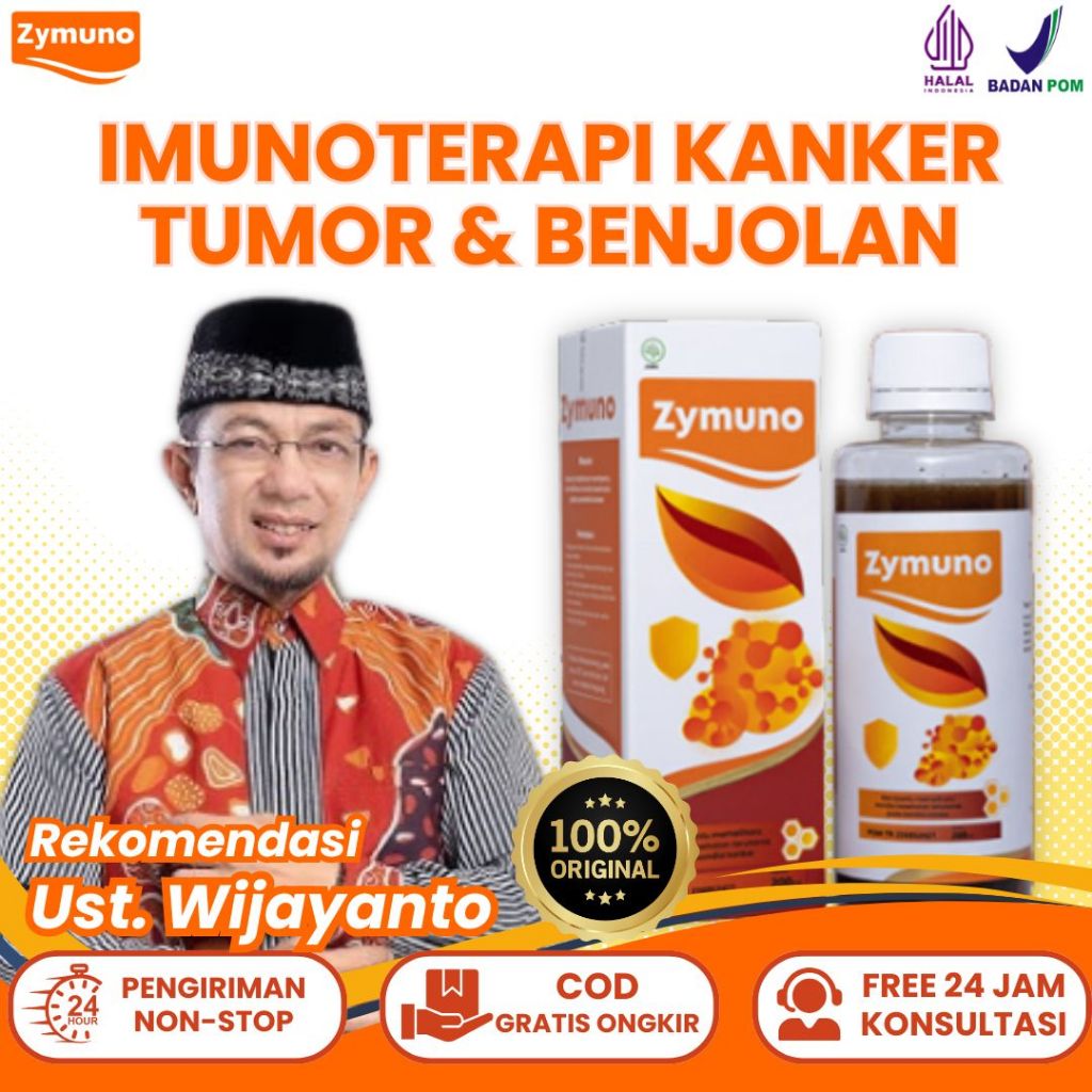 ZYMUNO Madu Herbal Kanker Imunoterapi Efektif Mencegah Benjolan Tumor Tanpa Operasi Original 1 Botol