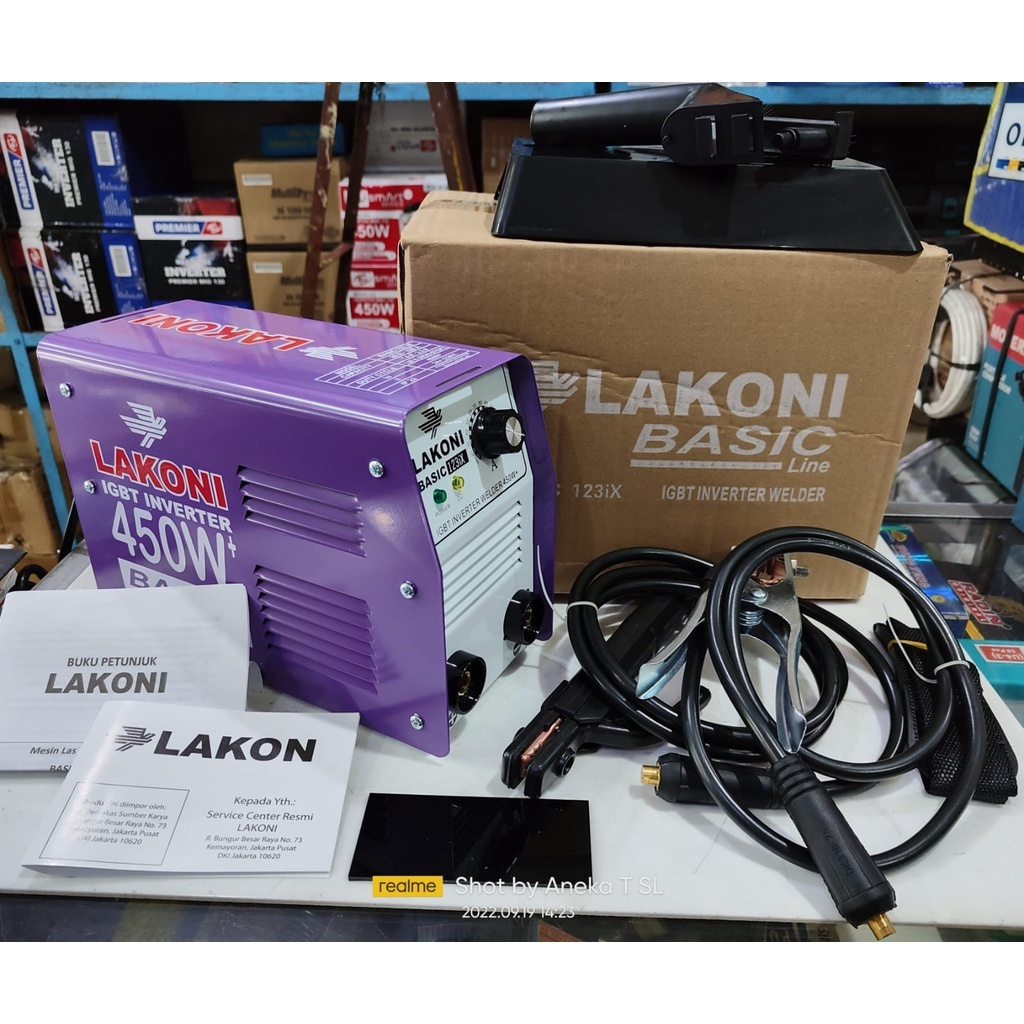 Jual Mesin Las Inverter Lakoni Basic 123 ix 123IX Travo Las 450 Watt ...