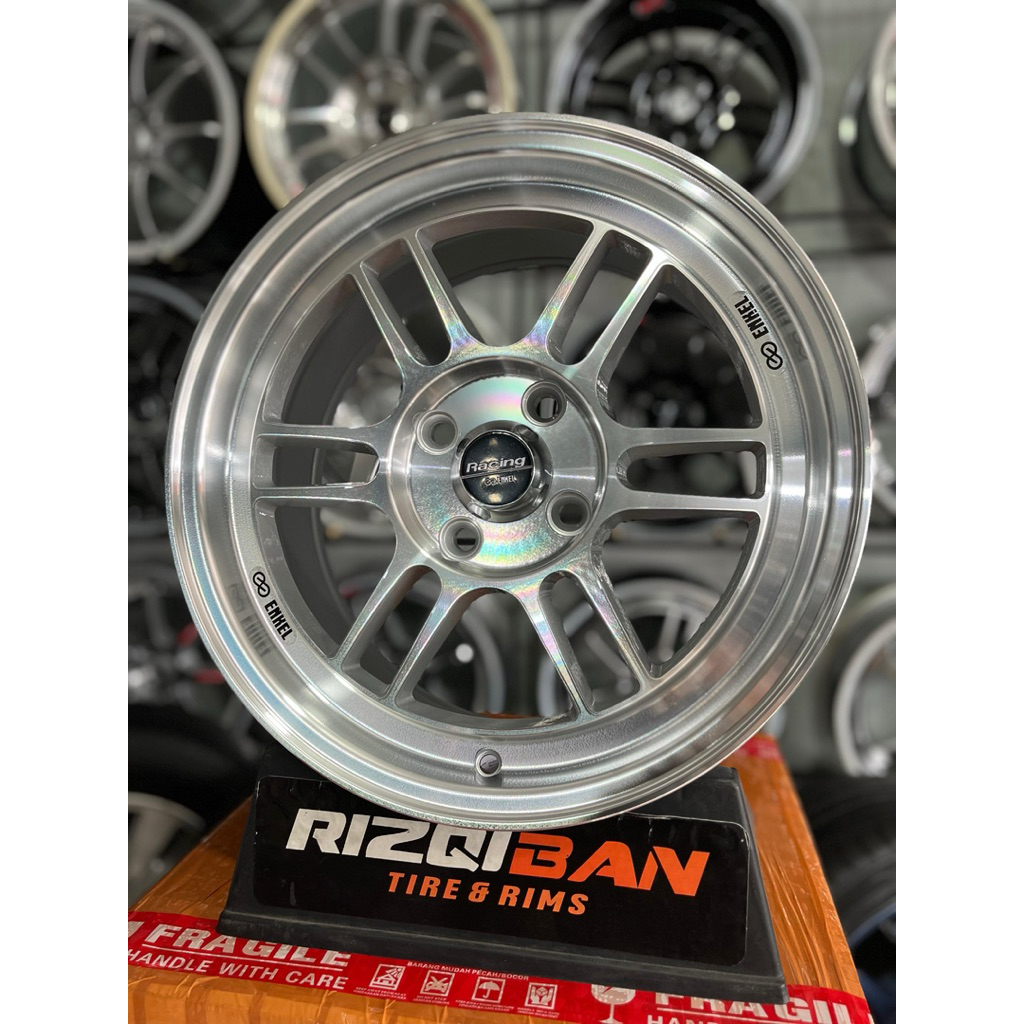 Jual velg enkei rpf r15 full polish pcd 4x100 lebar 7 et41 kondisi baru ...