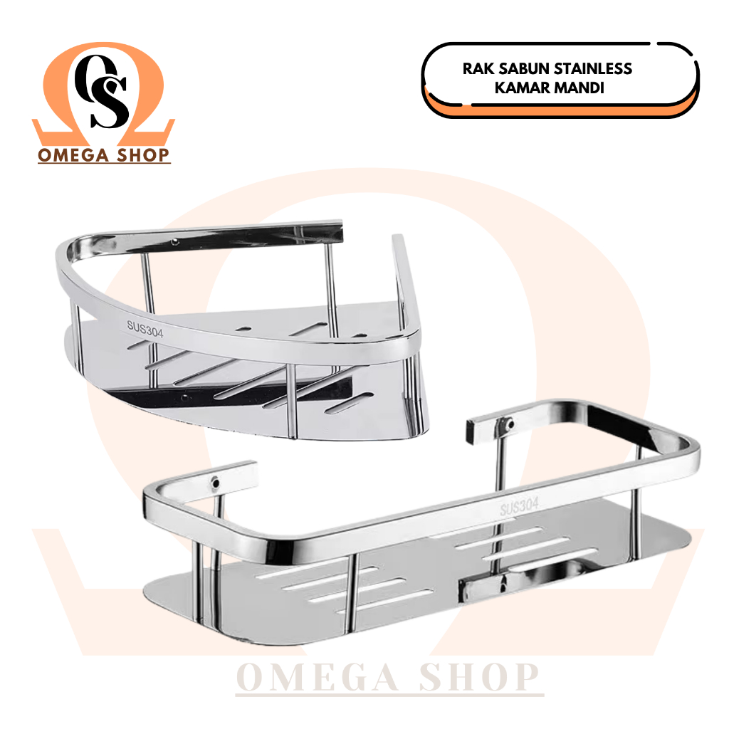 Jual Rak Kamar Mandi Stainless Sus 304 Tempat Shampo Sabun Model Sudut ...