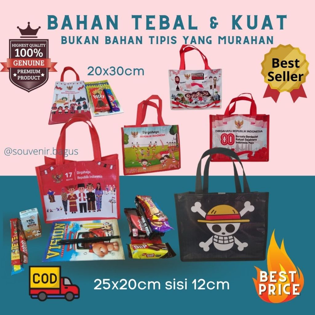 Tas Souvenir Lomba 17 Agustus Kemerdekaan Republik Indonesia 17an Digahayu Merah Putih Tujuh Belasan
