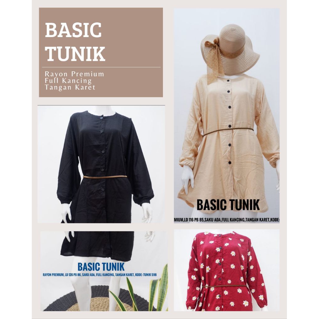 Jual Basic Tunik | Shopee Indonesia