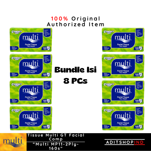 Jual Tisu Murah Tissue Multi GT Facial Comp 160 Sheets 2ply *Bundle Isi ...