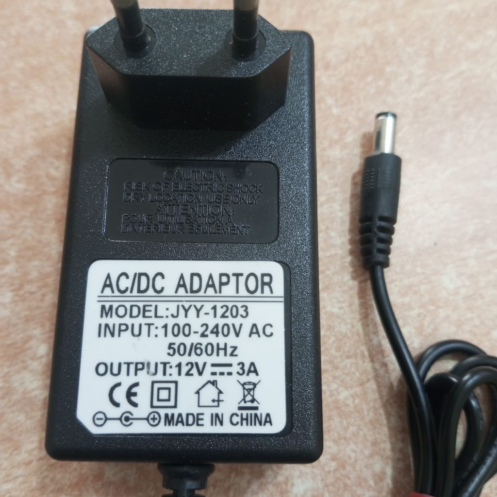 Jual ADAPTOR 12V 3A JACK STANDAR (BEKAS NORMAL) | Shopee Indonesia