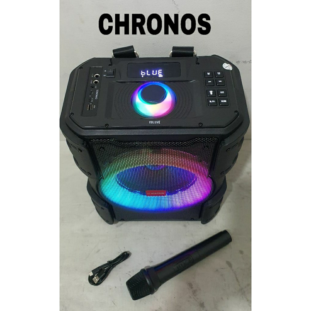 Jual Speaker Bluetooth Asatron Chronos 8 inch mic wireless Asatron ...