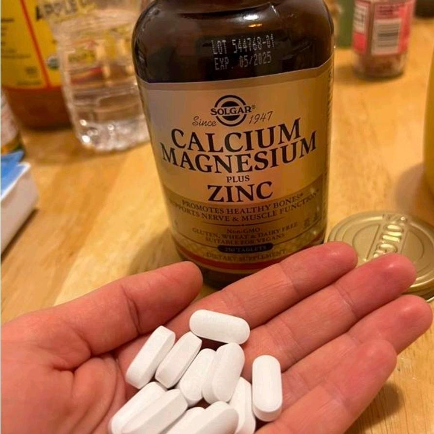 Jual Solgar USA Calcium Magnesium Plus Zinc 250 Tablet Vegan Halal ...