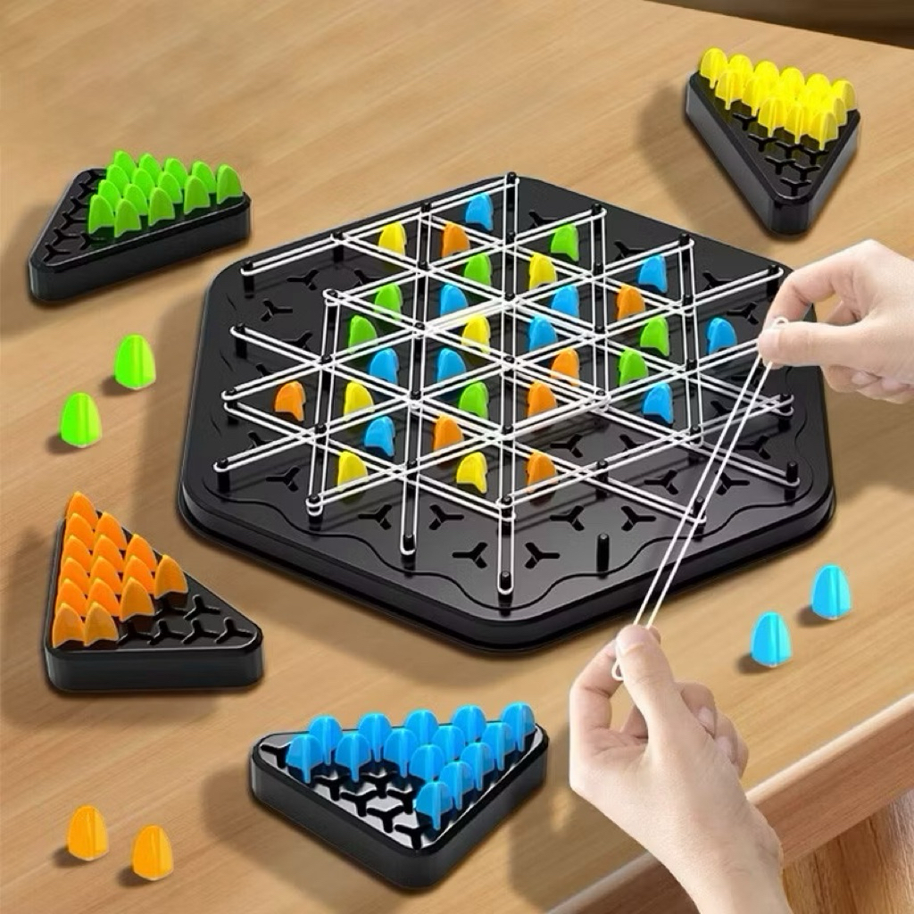 Jual Geometry Chain Triangle Chess Puzzle Game Toy Board Game Logical ...