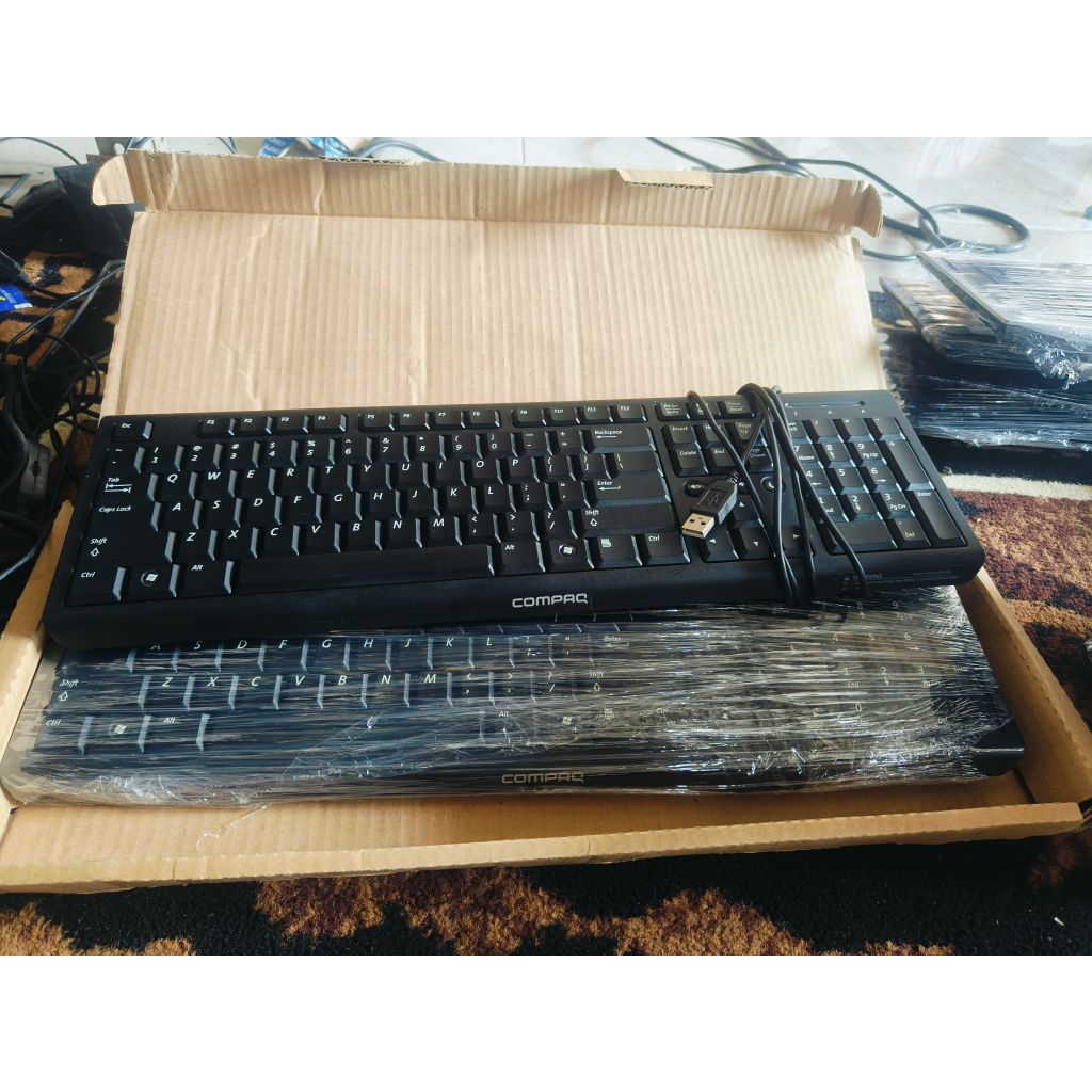 Jual keyboard pc usb hp compaq original. | Shopee Indonesia