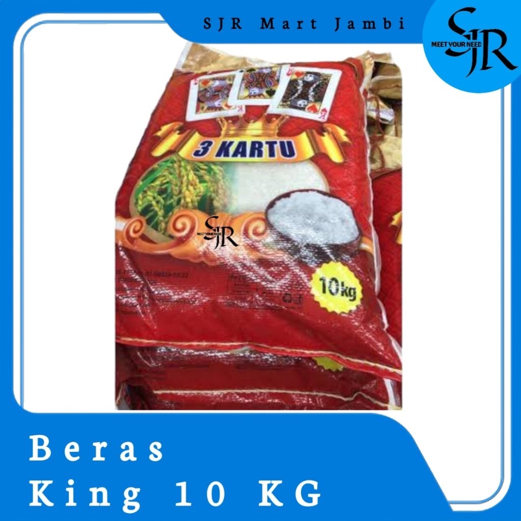 Jual [Beras] King / 3 Kartu 10 KG - Beras Super SLYP | Beras Pulen ...