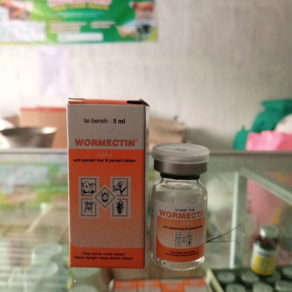 Jual WORMECTIN INJEK 5 ml - Anti parasit luar & dalam - Obat Suntik ...