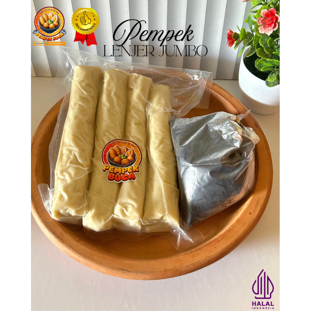 Jual Pempek Buca - Lenjer Jumbo isi 4 pcs + Cuko 100ml. Khas Jambi 100% ...
